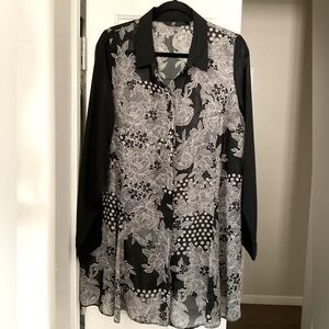 Evans by Arcadia Group chiffon blouse. Size 1x.